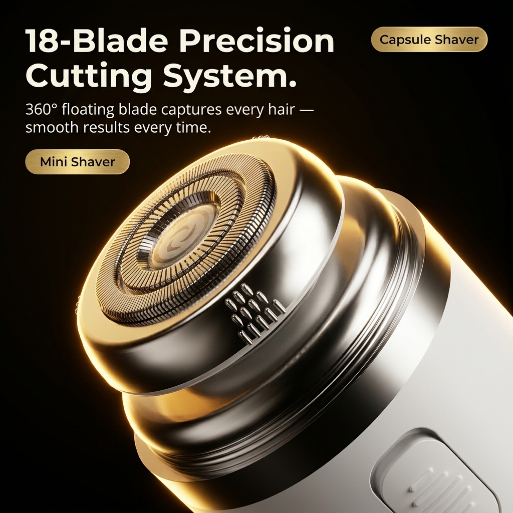 Manlyr Capsule Mini — Portable Grooming Shaver