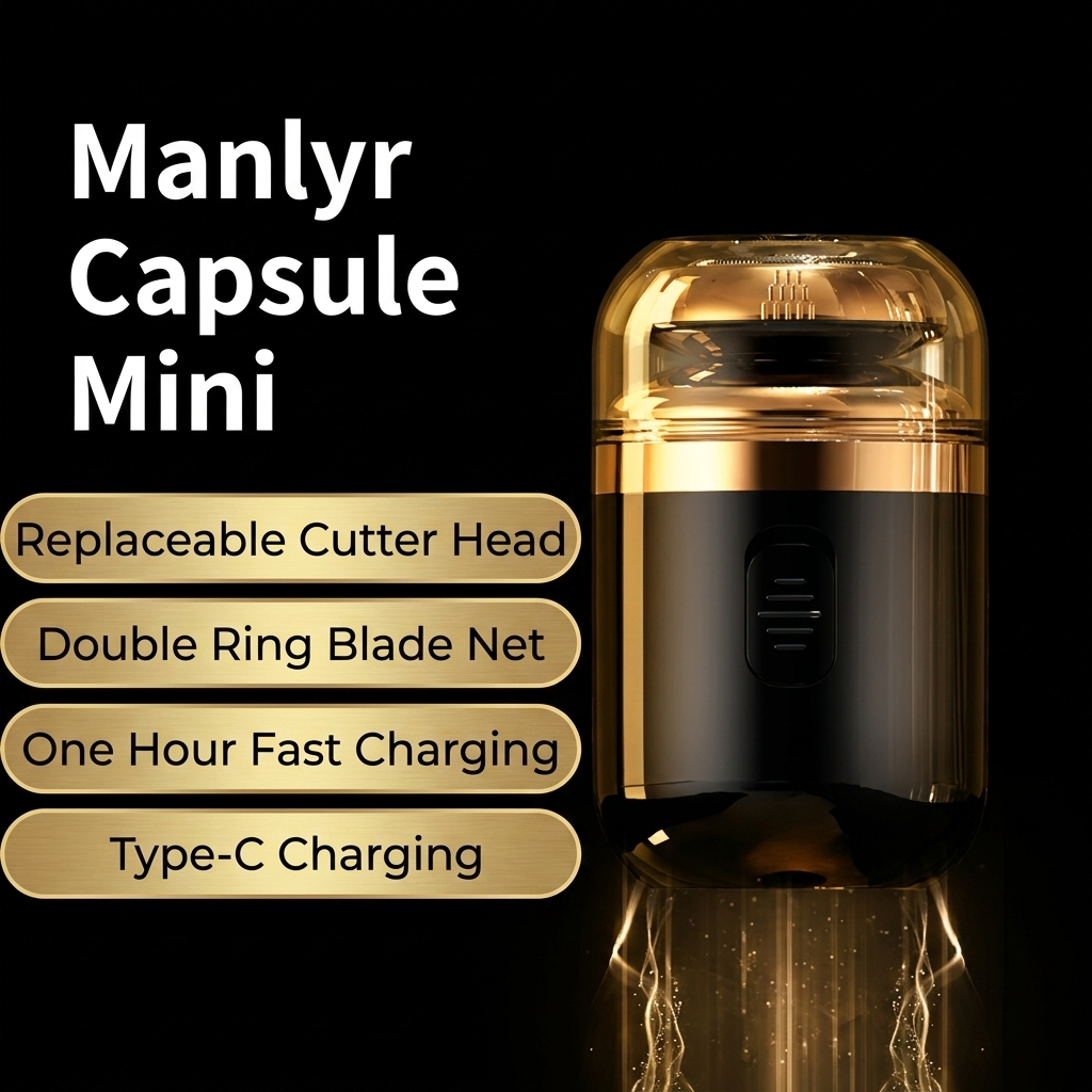 Manlyr Capsule Mini — Portable Grooming Shaver