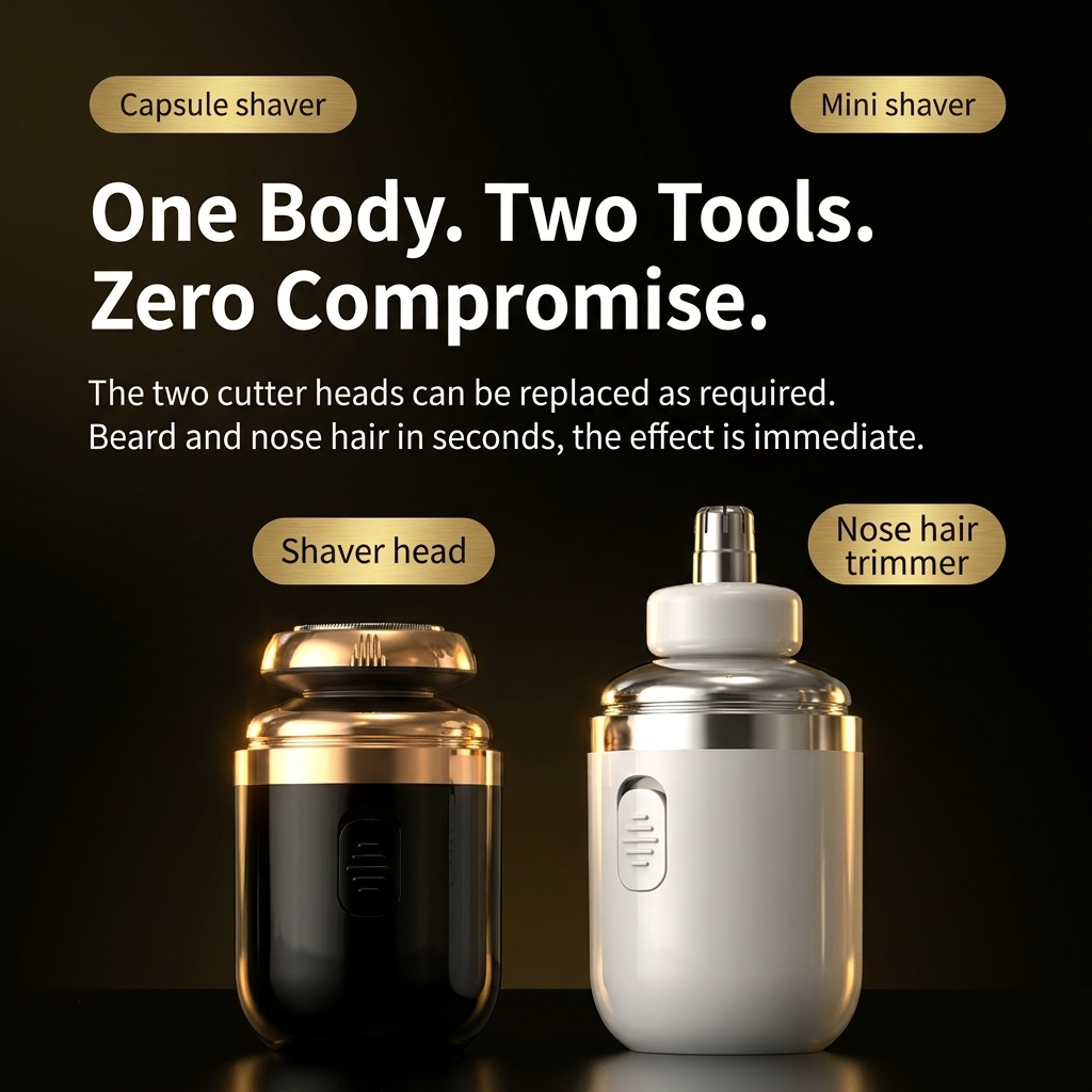 Manlyr Capsule Mini — Portable Grooming Shaver