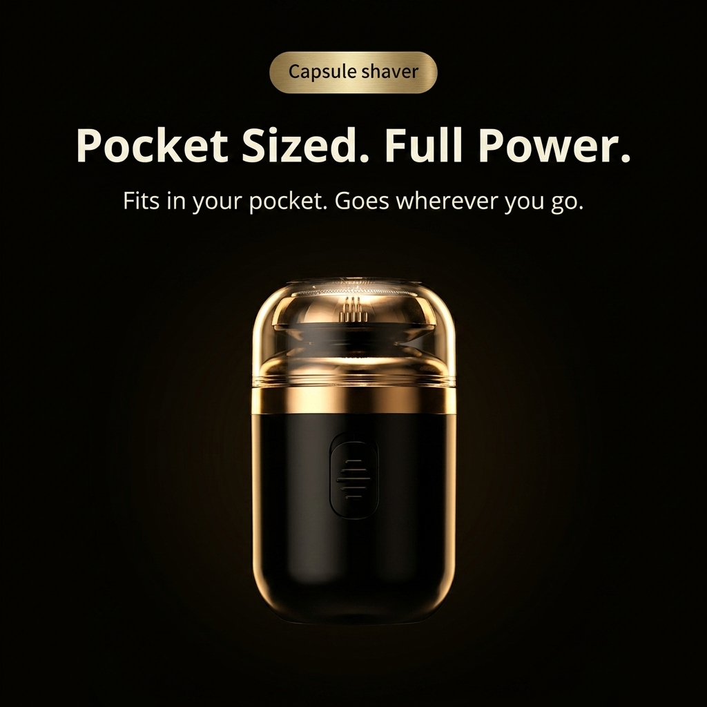 Manlyr Capsule Mini — Portable Grooming Shaver