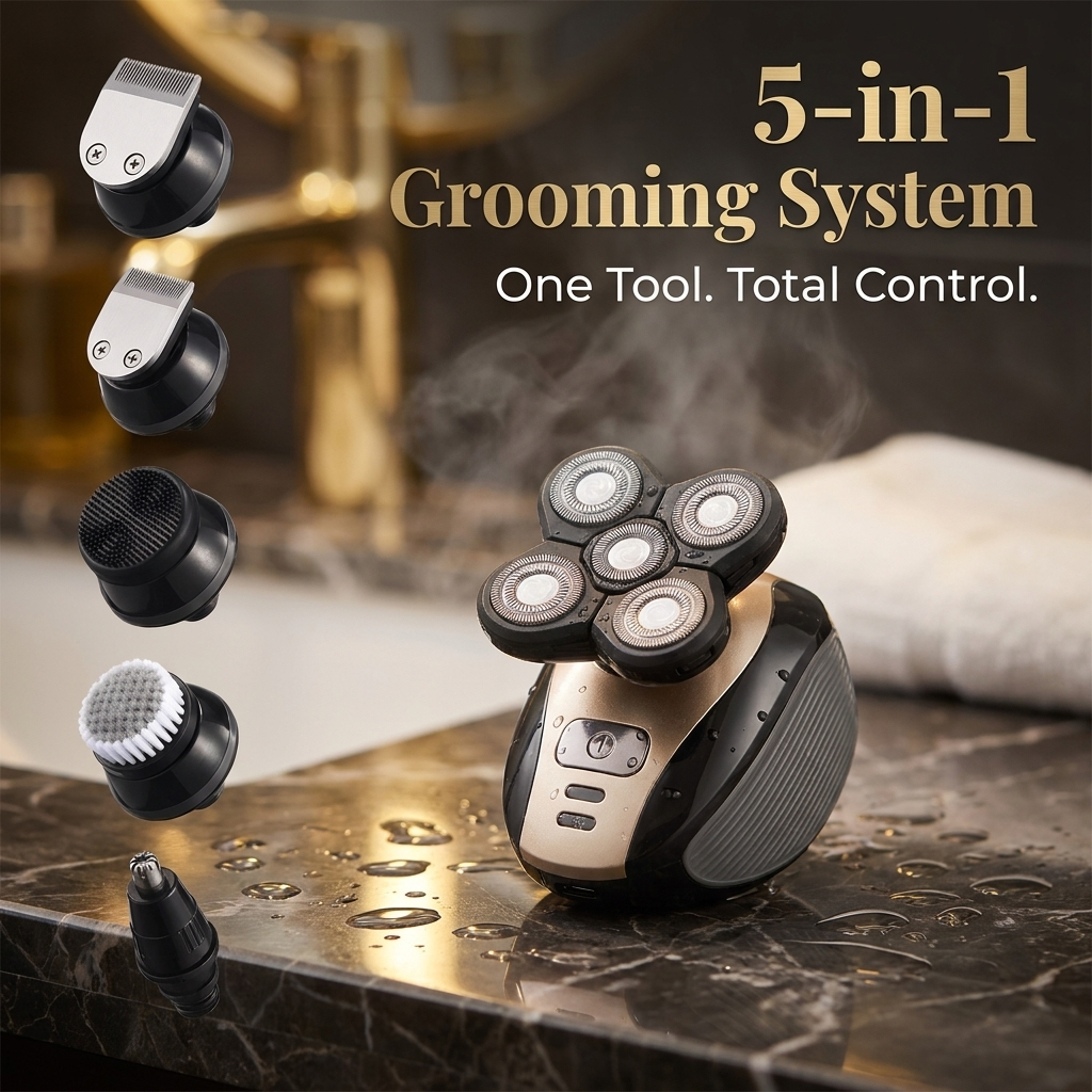 Manlyr 5-in-1 Pro Grooming Shaver